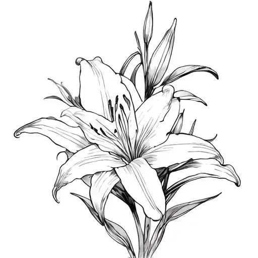 Lilies Crosses