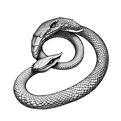 Archaic Ouroboros Snake