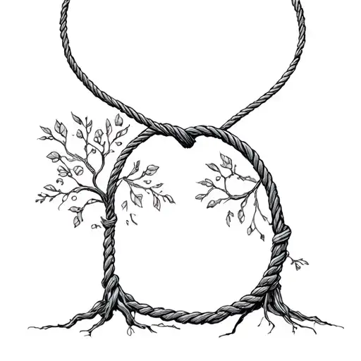 Elegant Tree Of Love With Rope