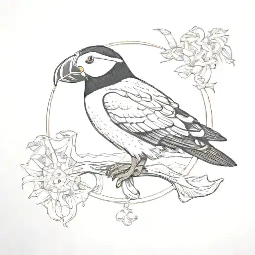 The Helm Of Awe And A Puffin