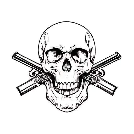 Skull And Guns N Roses