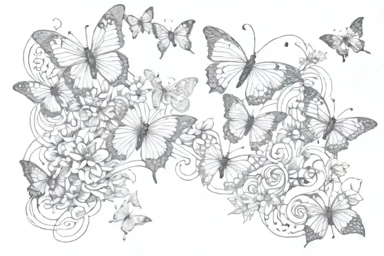 Protect Your Peace Cursive With Butterflies At The End