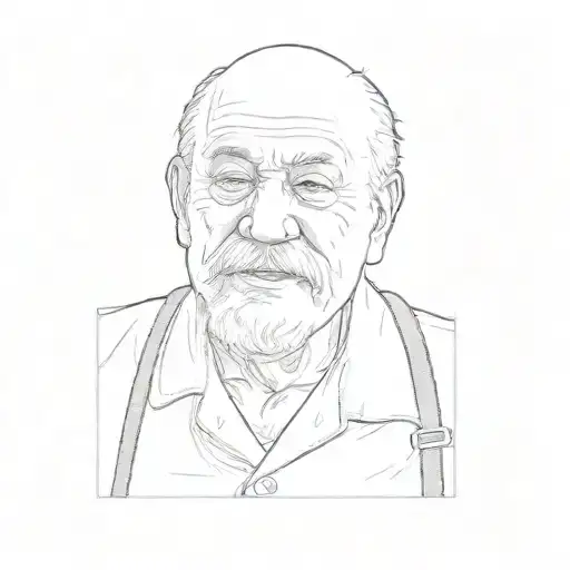 An Old Man With A Mustache