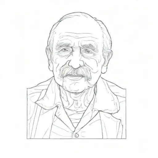 An Old Man With A Mustache