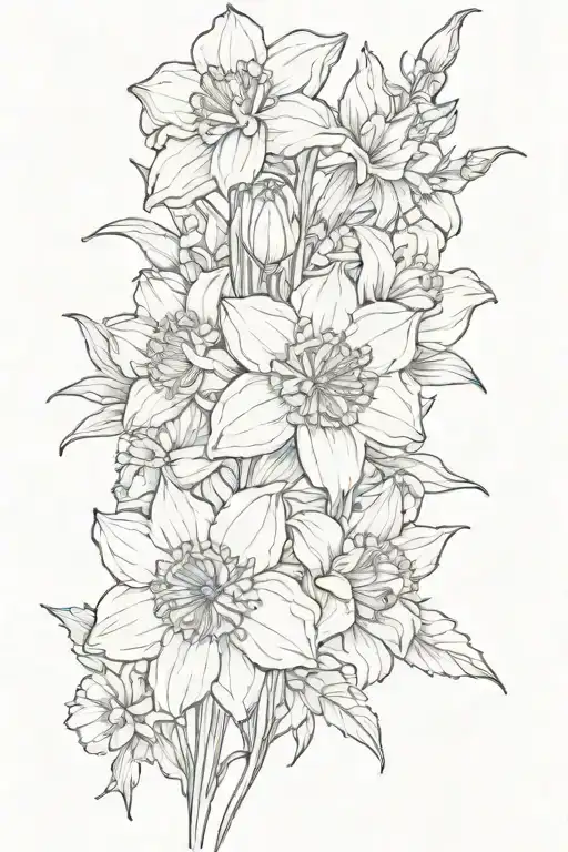 Daffodil Carnations Chrysanthemum Gladeolus Bouquet