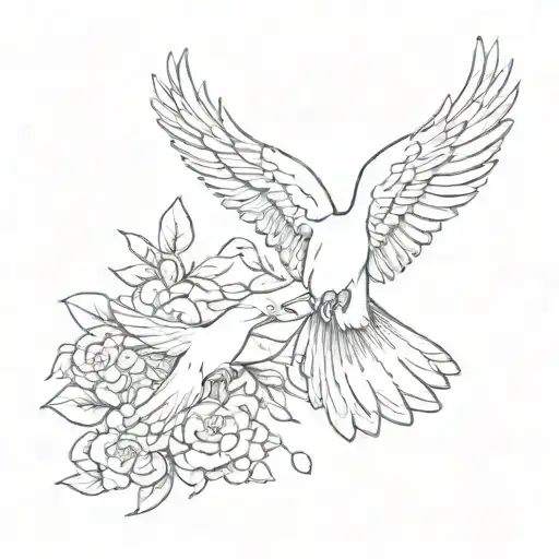 Gods Hands With A Dove Flying Out Of Sunshine