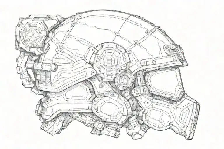 The Bloody Helmet Of The Modern Military