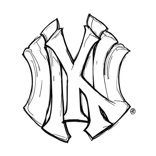 Yankees Logo With Twin Towers