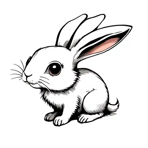 Cute Rabbit From Alice In Wonderland