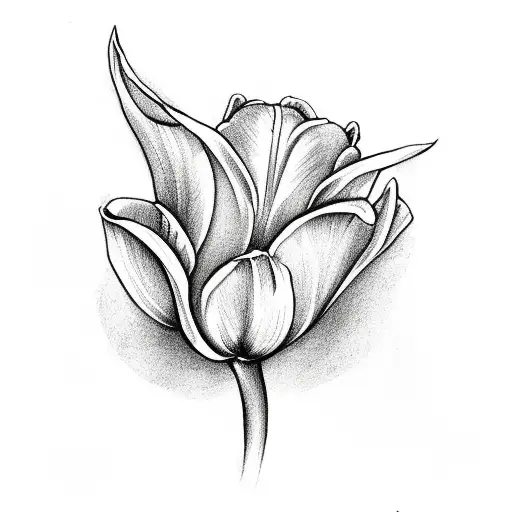 Whole Tulip With Virgo Sign