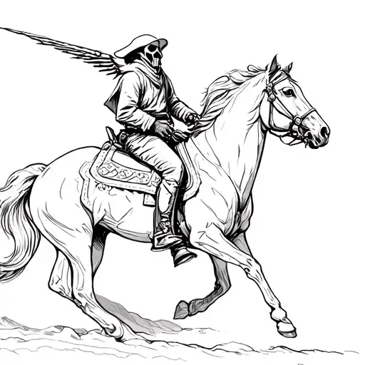 Reaper Riding Horse