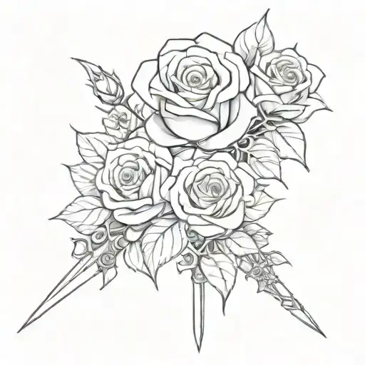 Dagger And Roses