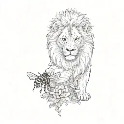 A Lion And A Bee