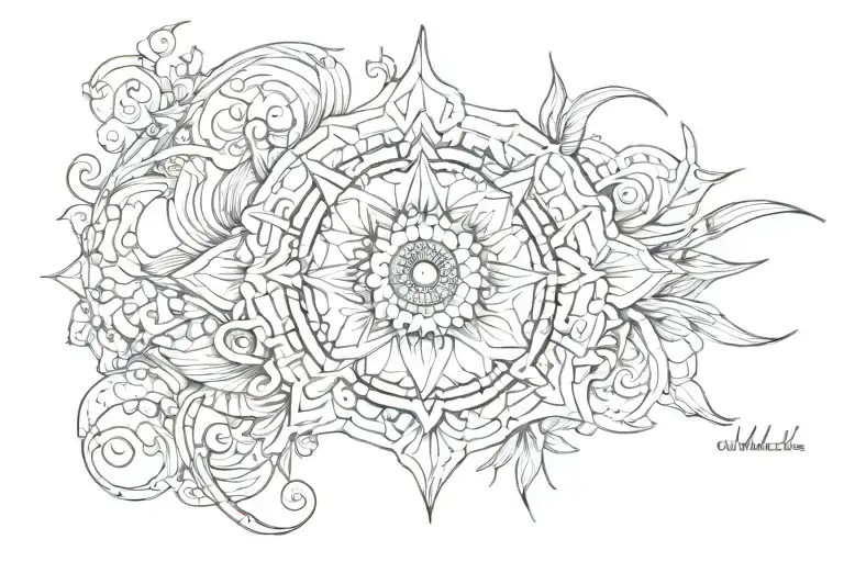 Mandala Neck Life Death