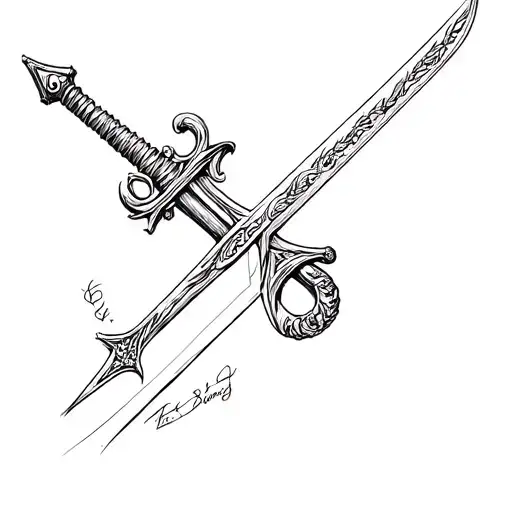 German Sword Wrapped