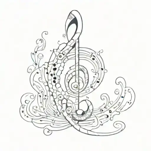 Musical Note With Teeth