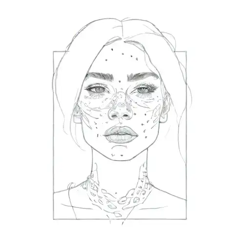 A Woman With Freckles On Her Face