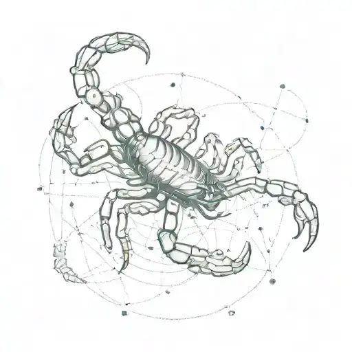 Scorpio Constellation And Fingerprint