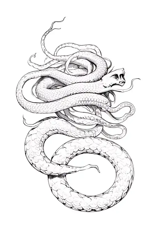 Fine Line Medusa Snake