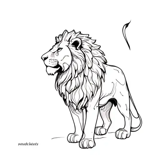 Standing Lion