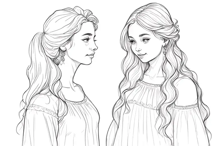 Father Mother And Two Daughters Julia Georgia