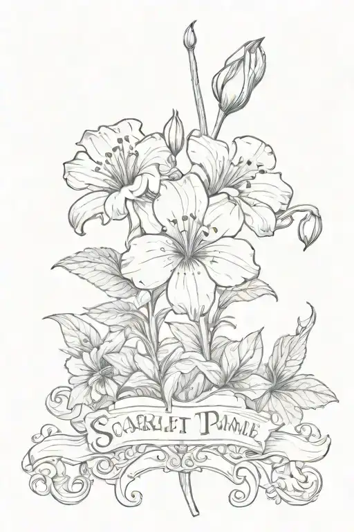 Scarlet Pimpernel With The Words Sink Me