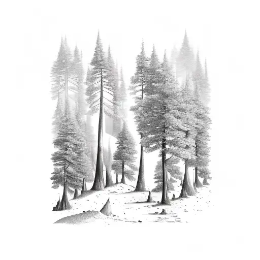 Lion Trees Mountians Fire