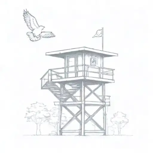 Los Angeles Lifeguard Tower In A Tree