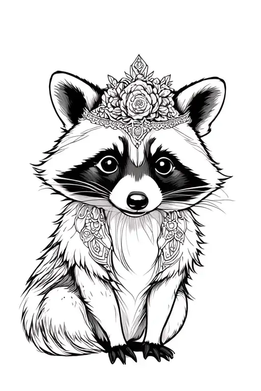 Hippy Princess Raccoon