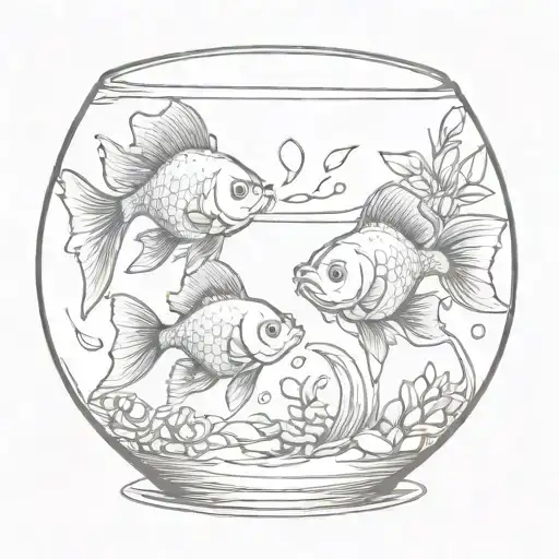 2 Goldfish In A Fish Bowl