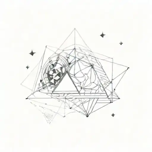 A Tattoo Of A Geometric Shape