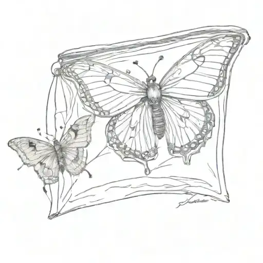 Butterfly Inside Ziplock Bag