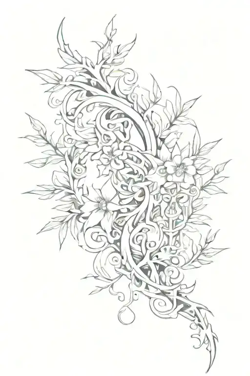 Spine Tattoo Design