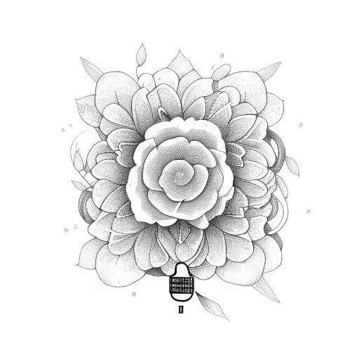 A Microphone Surrounded By Delicate Floral Designs