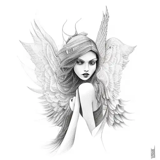 A Women Having Wings Who Loves To Travel And To Be Independent