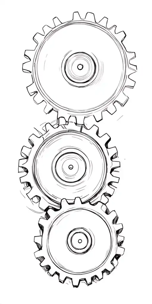 Combine A Vinyl Record And A Gear To Symbolize The Client's Love For Music And Job As A Mechanic