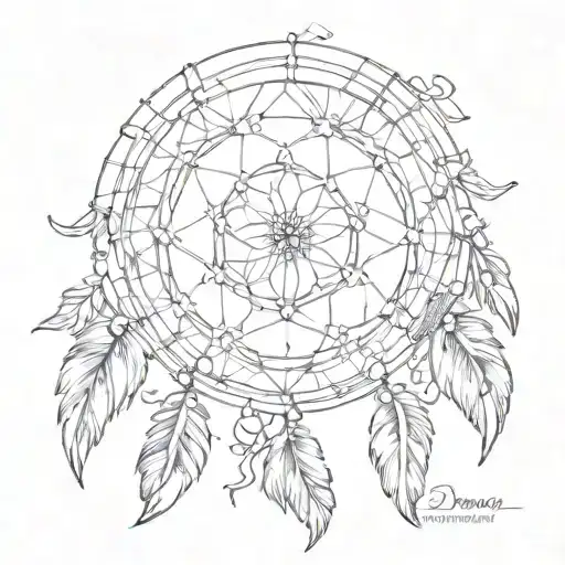Dream Catcher With Names Alyssa Kaynan Ezekiel Incorporated In It