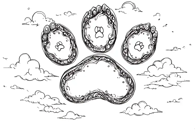 Paw Print Sky