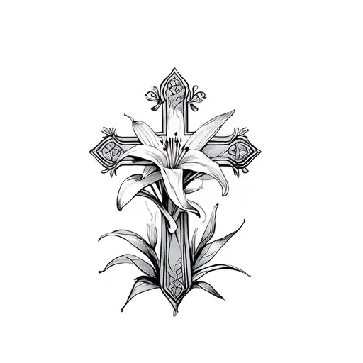 The Cross Around The Lily