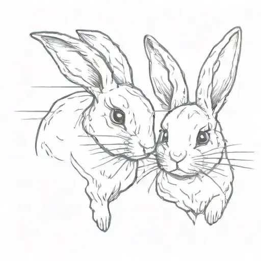 2 Cute Rabbits