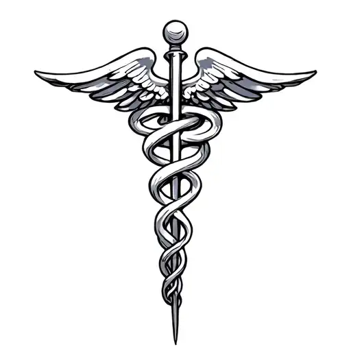 Caduceus Staff Symbol