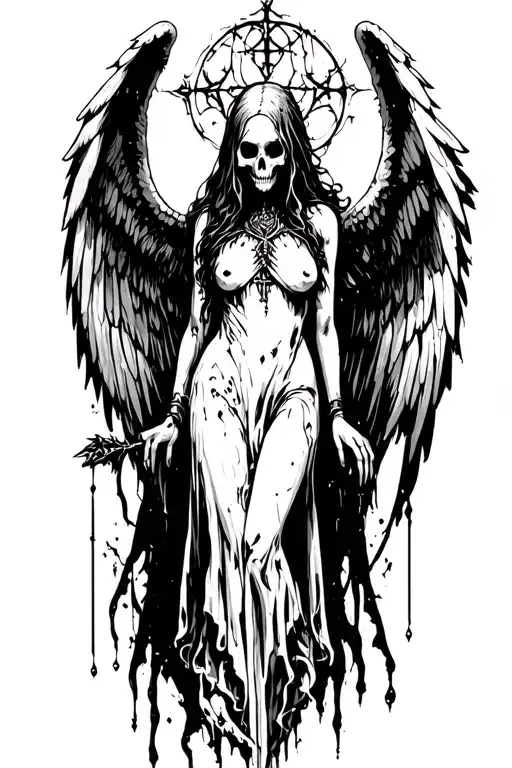 Angel Of Death Grungy Goth Scary Pretty