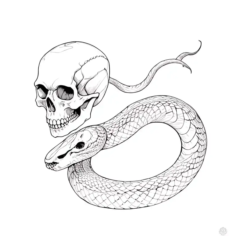 Skull And Snake