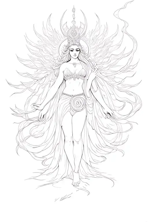 Goddess Goddess River God