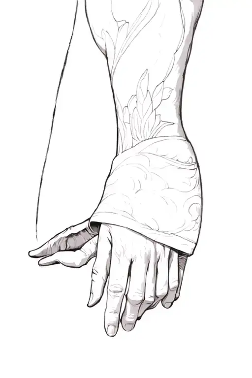A Drawing Of A Sleeve Sleeve