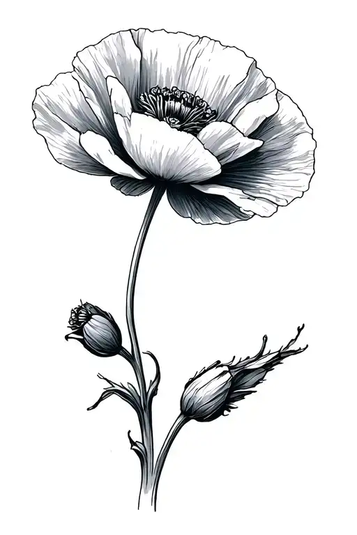 Poppy Which Represents Our Ephemeral Passage