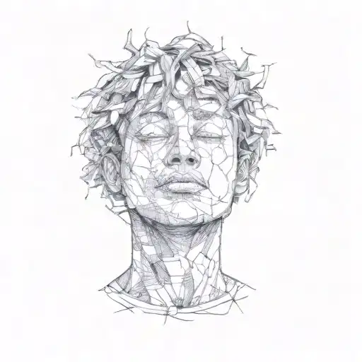 A Man With His Hands Over His Face