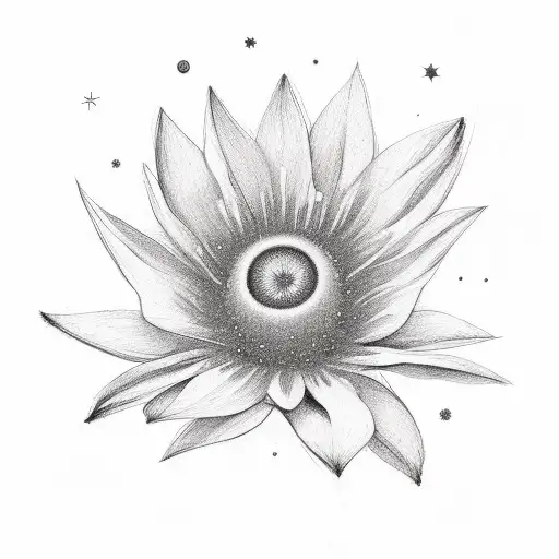 A Flower Looking At A Star