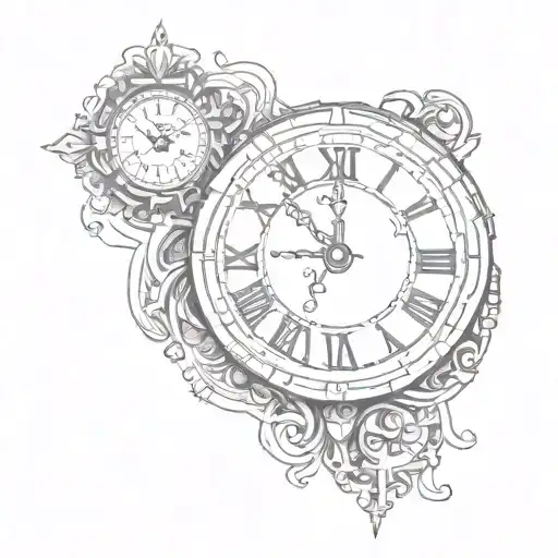 Cross And Clock Face