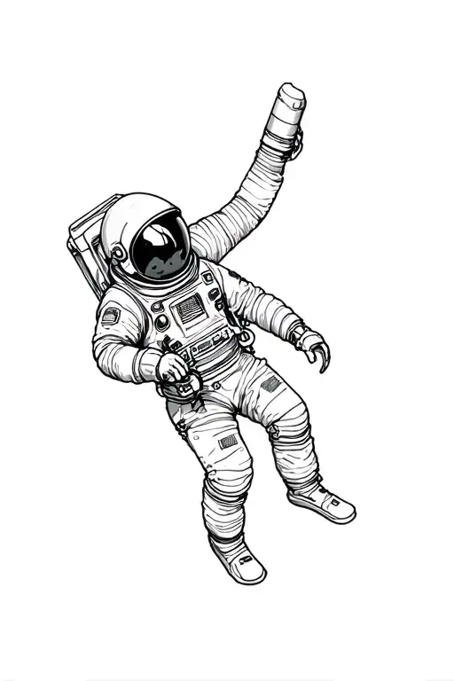 Astronaut Falling